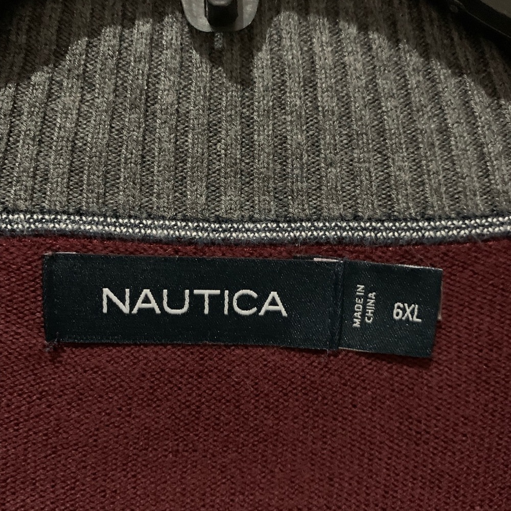 Nautica Fine Knit Quarter Zip Sweater - Picture 3 of 3